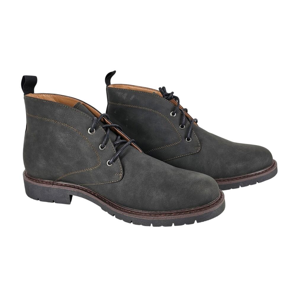 DOCKERS MEN’S DARTFORD MID-TOP LACE-UP CASUAL SHOES – SIZE 12M – GRAY – NIB